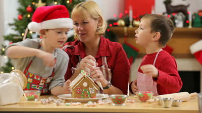 stock-footage-happy-family-baking-at-christmas