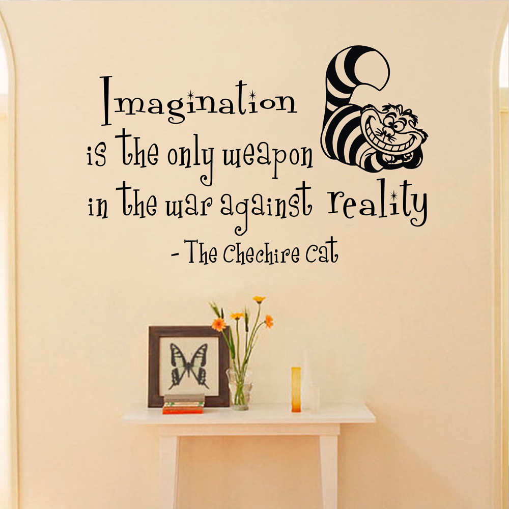 -font-b-Alice-b-font-In-Wonderland-Wall-Decal-Quote-Imagination-Is-The-Only-font