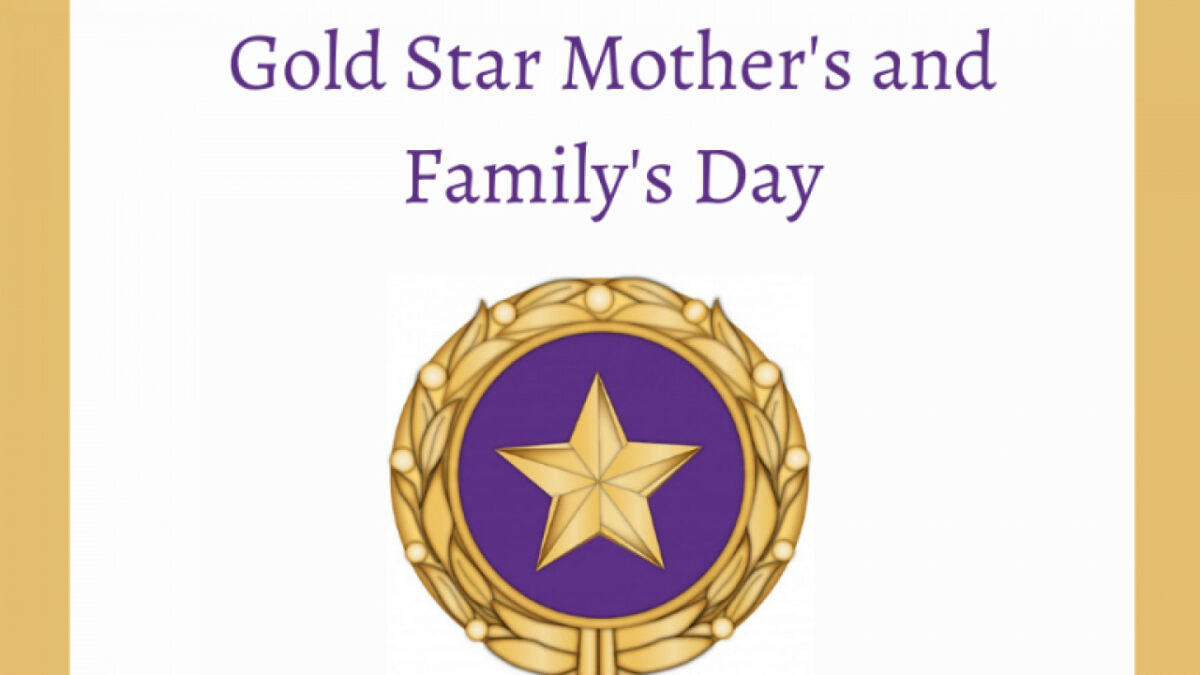 Gold Star Mother's and Family's Day emblem